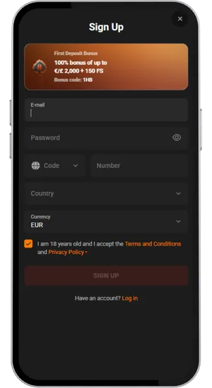 Registering an account to play Chicken Road